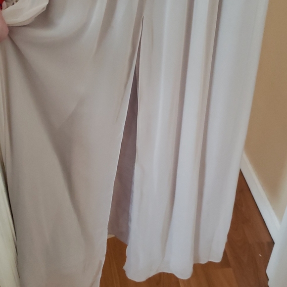 Dessy Collection Oyster Bridesmaid Dress (Tall) - Picture 4 of 4